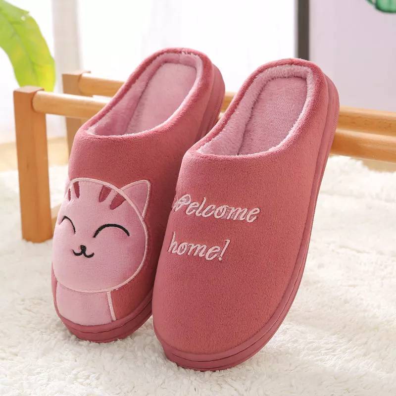 at-houseone-slippers-รองเท้าสลิปเปอร์-แมวขนนุ่ม-รองเท้าแฟชั่น-ใส่ในออฟฟิต-กันลื่น-ใส่ในบ้าน-หรือ-ใส่ที่ทำงาน