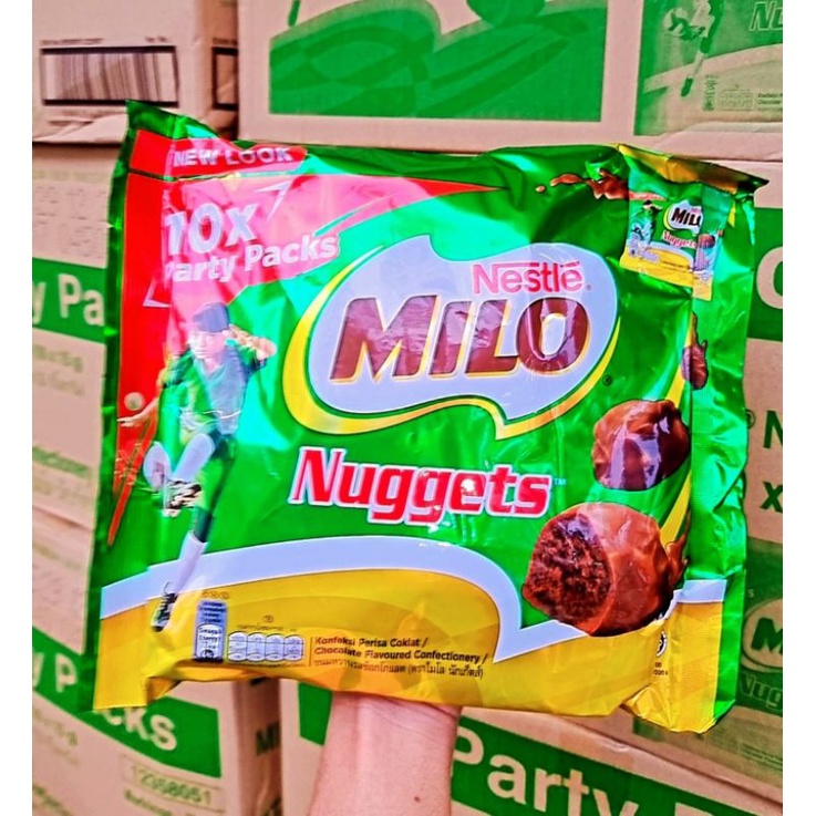 ยกแพ็ค-milo-nuggets-ไมโลนักเก็ต-ไมโลเคลือบช็อคโกแลต-แพ็ค10ซอง