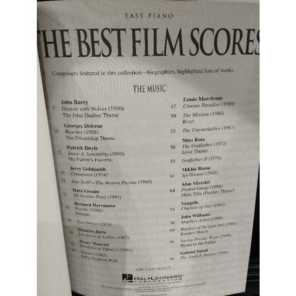 โน๊ตเปียโน-the-best-film-scores-easy-piano-hal