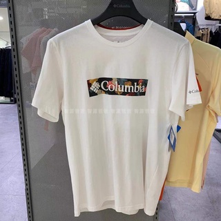 ผ้าฝ้าย 100%Columbia เสื้อยืดผ้าฝ้ายแขนสั้นเสื้อกีฬาแฟชั่นผู้ชาย
S-3XL