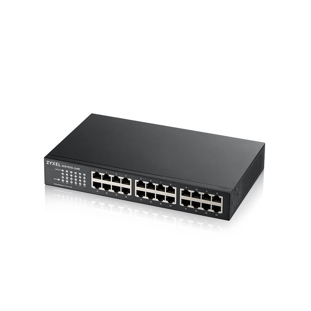 zyxel-gs1100-24e-24-port-gbe-unmanaged-switch-สวิตซ์-ของแท้-ประกันศูนย์-2ปี