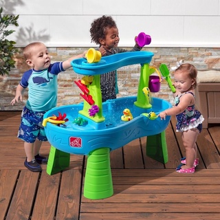 โต๊ะเล่นน้ำ พร้อมน้ำตก Step2 Rain Showers Splash Pond Water Table Playset  ติดอันดับของเล่นที่น่าเล่นที่สุดแห่งปี