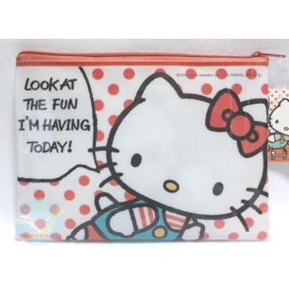 พร้อมส่ง 🇹🇭 กทม  👍🏻 กระเป๋าซิป Hello Kitty ลิขสิทธิ์ Sanrio แท้100% พร้อมส่ง ค่าส่งถูก ส่งเร็ว