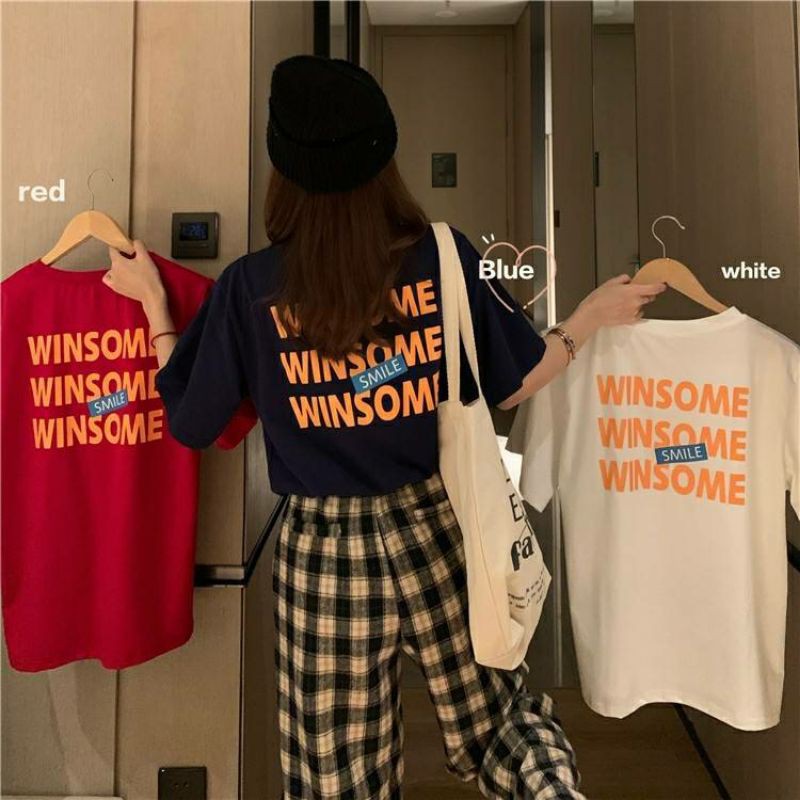 เสื้อยืดคอกลม-winsome-t-shirt-c6244