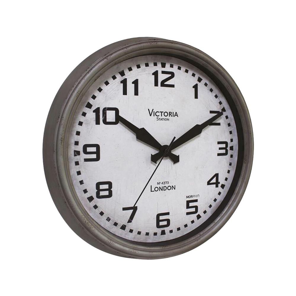 นาฬิกา-นาฬิกาแขวน-on-time-morphin-vintage-16-5-นิ้ว-สีเทา-ของตกแต่งบ้าน-เฟอร์นิเจอร์-ของแต่งบ้าน-wall-clock-morphin-vint