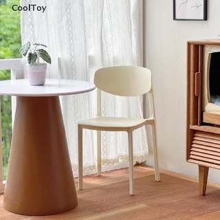 Cooltoy โมเดลเก้าอี้รับประทานอาหารจิ๋ว 1:6 สําหรับตกแต่งบ้านตุ๊กตา 2 ชิ้น