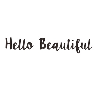 【wuxiang】สโลแกนภาษาอังกฤษ Hello Beautiful สติกเกอร์ตกแต่งผนังห้องนอน เพื่อความสวยงาม