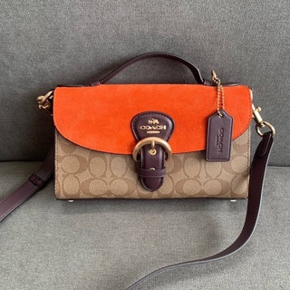 COACH KLEO TOP HANDLE IN SIGNATURE CANVAS (COACH C8516)