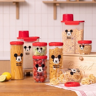 ( พร้อมส่ง ) Mickey Mouse Food Container &amp; Pocket Stornge Interlock ( ลิขสิทธิ์แท้ Disney Korea )