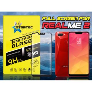 ฟิล์มกระจก Realme1 , Realme2 แบบเต็มจอ ยี่ห้อ Startec คุณภาพดี ทัชลื่น ปกป้องหน้าจอได้ดี ทนทาน แข็งแกร่ง ใสชัดเจน