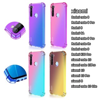 เคส xiaomi redmi note 8 pro 9 pro note9s K30 pro 8A case เคสซิลิโคน xiaomi Mi 10 pro note 10 pro note10 lite เคสกันกระแทก soft gradient cases