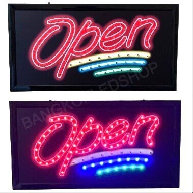 led-sign-open-3-ขีด-ป้ายไฟแอลอีดีสำหรับตกแต่ง-220v-ป้ายตัวอักษร-ป้ายไฟ-ป้ายหน้าร้าน-ใช้ประดับตกแต่ง