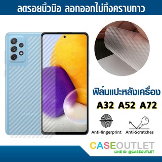 ฟิล์มแปะหลัง Samsung Galaxy A32 4g 5g | A52 | A72 ลายเคฟล่า กันรอยหลัง ฟิล์มหลัง สติ๊กเกอร์ ฟิล์มเคฟล่า