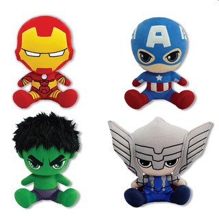 ตุ๊กตา Avengers อเวนเจอร์ (ไอรอนแมน / กัปตันอเมริกา / ฮัค / ธอร์) ขนาด 12" นั่ง (สินค้าลิขสิทธิ์แท้ จากโรงงานผู้ผลิต)