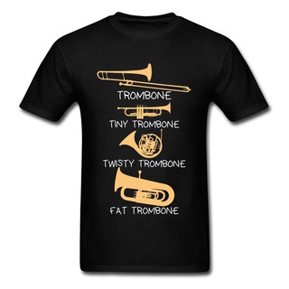 เสื้อยืดเด็กผช - ผ้าฝ้ายเสื้อยืดเพลงสําหรับผู้ชายคู่มือฉบับย่อเพื่อ Trombone Orchestra คนรักเสื้อผ้