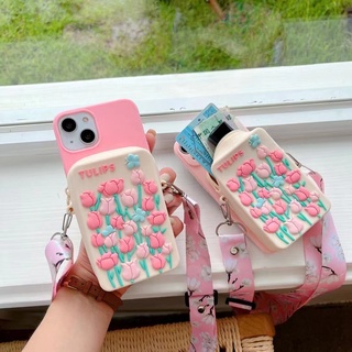 case OPPO A18 A38 A58 A98 A78 A77S A17 A17K A96 A5 A9 A31 A53 A33 2020 A3S A12E A5S A7 A12 A11K A15 A15S A16 A16K A52 A92 A57 A54 A55 A76 A74 A83 A93 A94 A95 Reno 10 8T 7Z 8Z 6 7 8 2 2F 4 5 6 4F 5F F7 F5 F9 F11 Pro เคสโทรศัพท์ กระเป๋าสตางค์ ลายดอกไม้