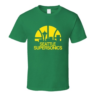 เสื้อยืด พิมพ์ลาย Seattle Supersonics basketball Club สไตล์สปอร์ตS-5XL