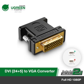 ภาพหน้าปกสินค้าUGREEN รุ่น 20122 Adapter24+5 Male to VGA Female Adapter Converter Full DH1080P for Com ที่เกี่ยวข้อง