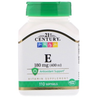 21stCentury Vitamin E 180 mg 400 IU 110 Softgels