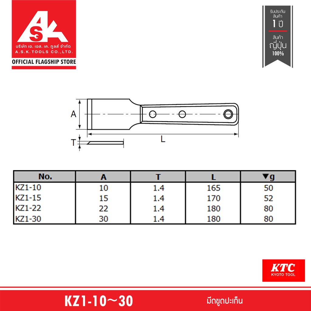 ktc-มีดขูดปะเก็น-no-kz1-10-30