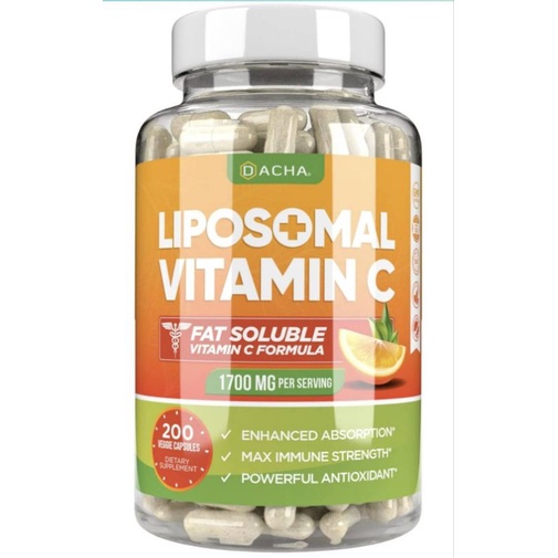 ภาพหน้าปกสินค้าพร้อมส่ง Natural Liposomal Vitamin C - 200 Capsules จากร้าน pre4u2 บน Shopee