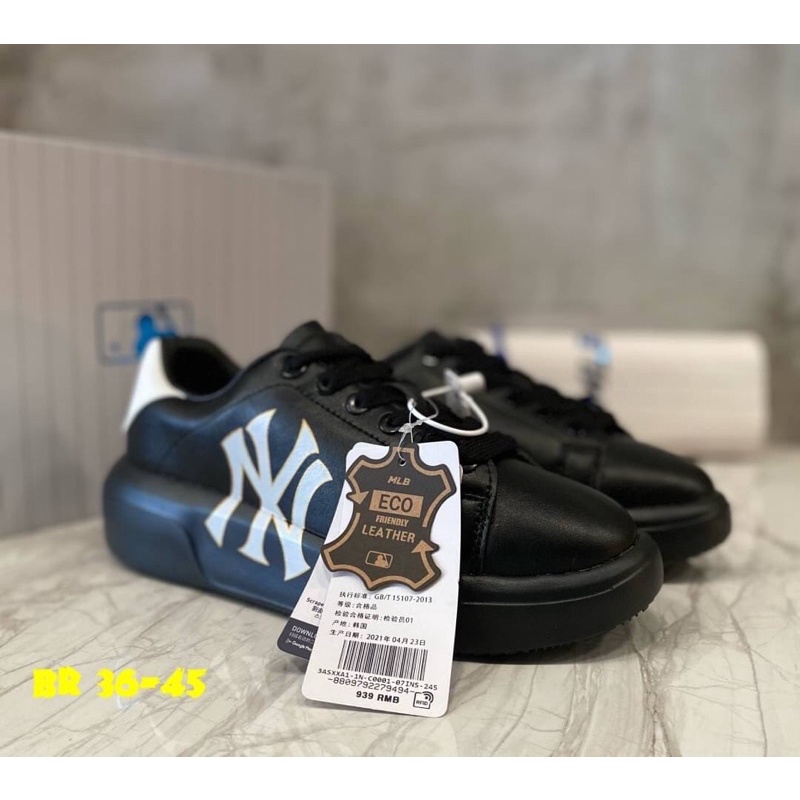 mlb-รองเท้าผ้าใบ-chunky-classic-unisex-sneaker-3asxxa11n-50ivs-new-york-yankees-ivory