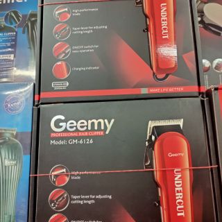 ปัตตาเลี่ยนไร้สาย Gemei รุ่นGM-6126 PROFESSIONAL HAIR CLIPPER(red)