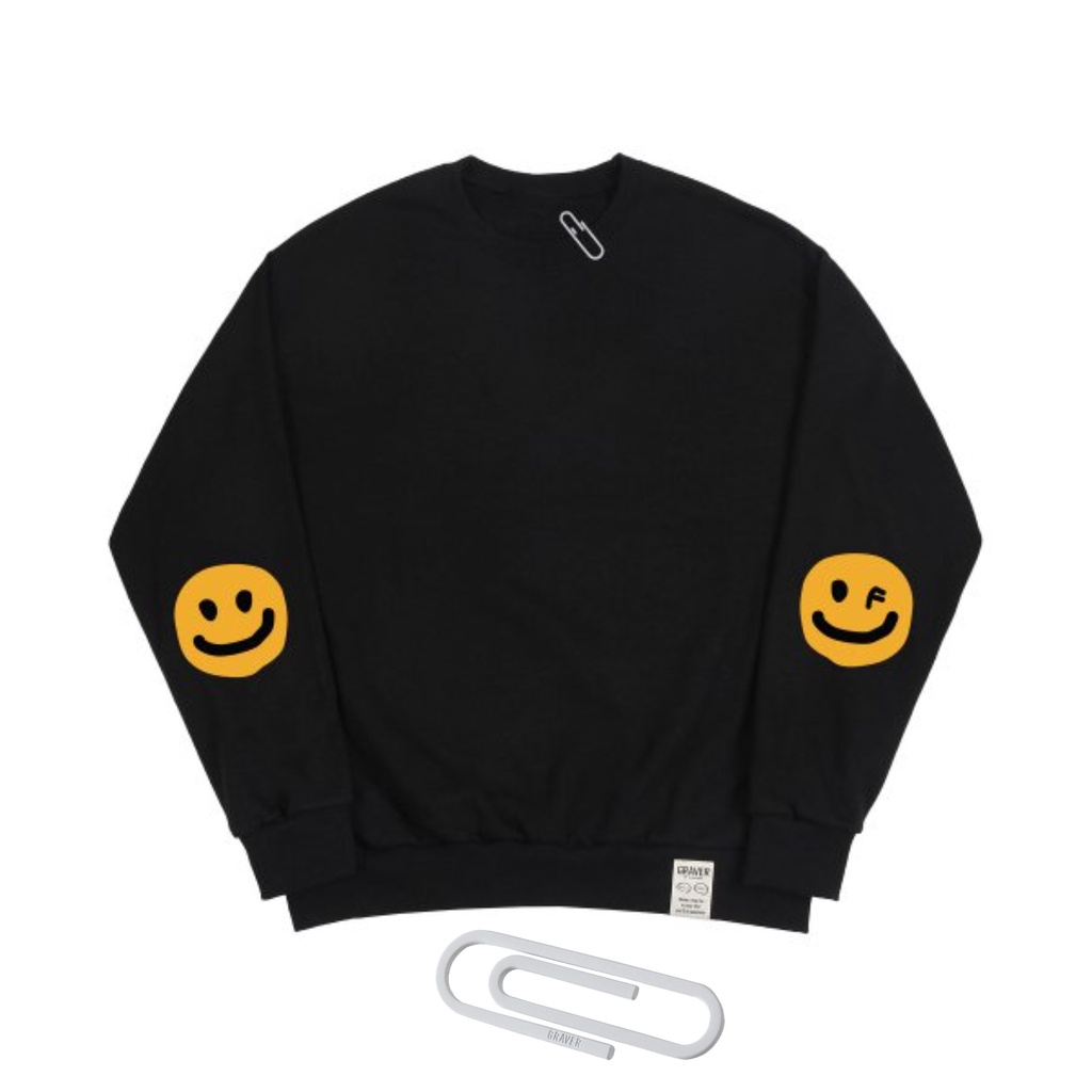 GRAVER] 100% authentic UNISEX SWEATSHIRTS (graphic - elbow