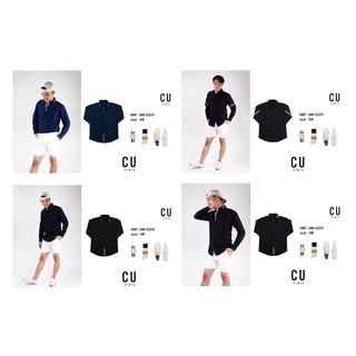 ภาพขนาดย่อของภาพหน้าปกสินค้าใส่CODE : MAY10MA เสื้อเชิ้ต แขนยาว ผ้า คอตตอน Cotton (17แบบ) สีขาว สีดำ สีกรม : Minimal Edition : CU PANTS. จากร้าน glicojung บน Shopee ภาพที่ 5