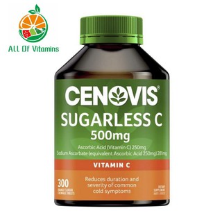 Cenovis Sugarless C 500 ซีโนวิส วิตามินซีแบบเคี้ยว ขนาด 300เม็ด Exp.07/24 ช่วยเสริมสร้างภูมิคุ้มกัน