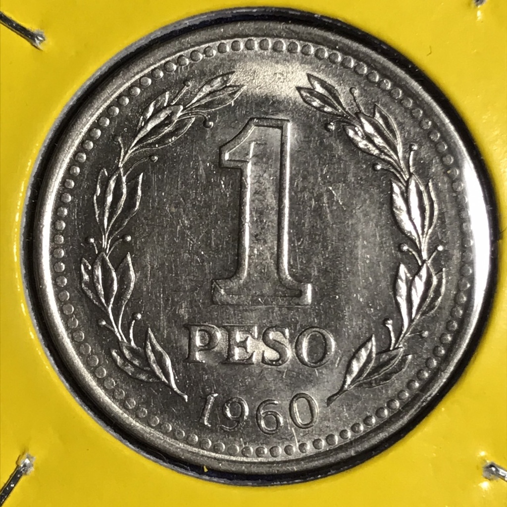 special-lot-no-60166-ปี1957-1960-อาร์เจนติน่า-1-peso-เหรียญสะสม-เหรียญต่างประเทศ-เหรียญเก่า-หายาก-ราคาถูก
