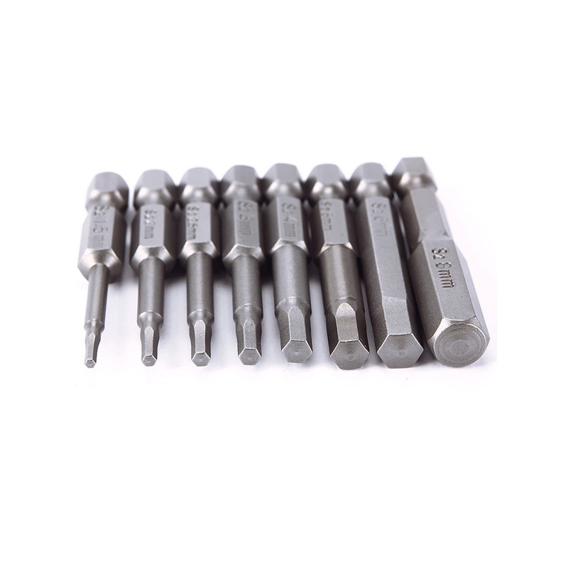 ภาพสินค้าHigh Quality 8pc Hex Head Long Allen Bit Set Quick Connect Shank Impact Driver Drill Magnetic จากร้าน sunshine2.th บน Shopee ภาพที่ 5