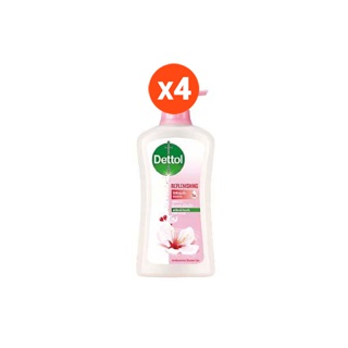 Dettol เดทตอล สบู่เหลวอาบน้ำ แอนตี้แบคทีเรีย รีเพลนนิชชิ่ง 450 มล. x 4