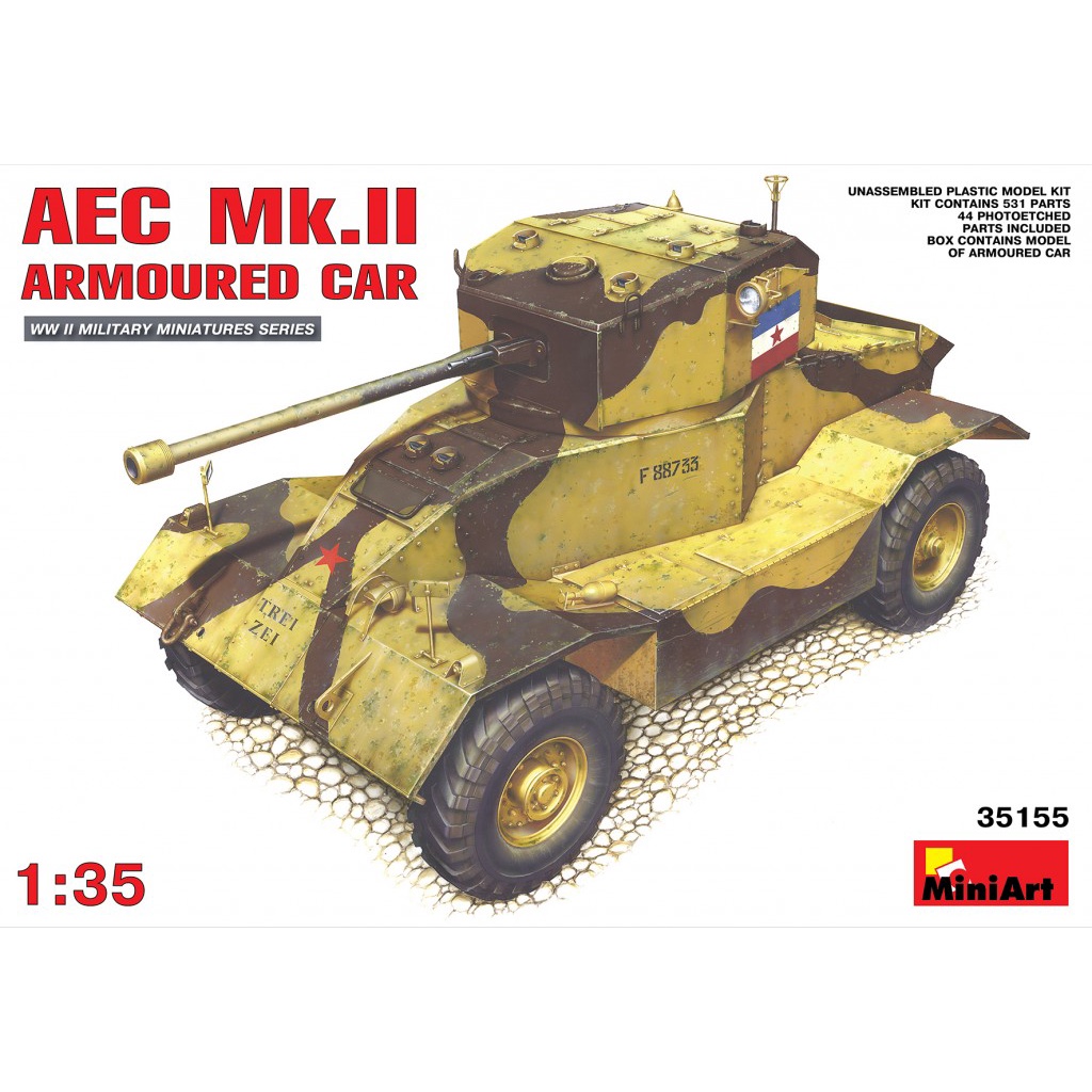 โมเดลประกอบ-miniart-1-35-mi35155-aec-mk-ii-armoured-car