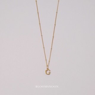 Bloomsnoon, Hera Alphabet Necklace สร้อยพร้อมจี้ตัวอักษรพิมพ์ใหญ่ A-Z (silver925)