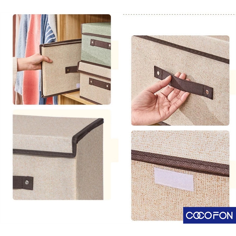 cc20-storage-box-กล่องเก็บของ-กล่องใส่เสื้อผ้า-กล่องอเนกประสงค์-น้ำหนักเบาแต่ทนทาน-กล่องผ้าพับได้-กล่องใส่เครื่องสำอาง