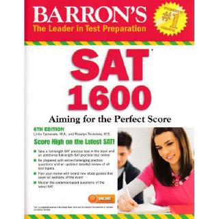 DKTODAY หนังสือ BARRON’S SAT 1600 WITH BONUS ONLINE TEST 6ED