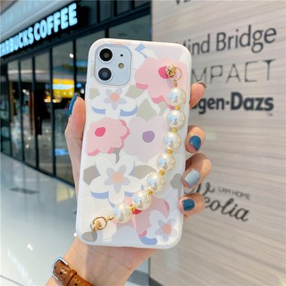 เคสโทรศัพท์มือถือ Tpu แบบนิ่มลายดอกไม้ประดับมุกสําหรับ Vivo Y31 Y70 Y50 Y30 Y30I Y20 Y20I Y20S Y12S S1 X60 X50 V20 Pro Se Y17 Y15 Y12 Y91 Y91I Y95 Y93 Y85 V19