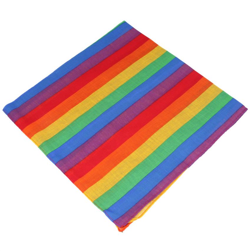 ภาพหน้าปกสินค้าผ้า ผ้าสีรุ้ง ผ้าพันคอ ผ้าโพกหัว ผ้าคาดหัว หน้าเช็ดหน้า สีรุ้ง สายรุ้ง LGBT Pride Rainbow Bandana Handkerchief Scarf จากร้าน rainbowrepublic บน Shopee