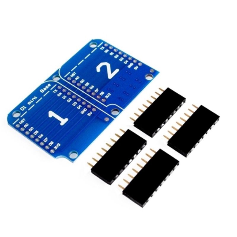 Double Socket Dual Base Shield for Wemos D1 Mini NodeMCU ESP8266 Diy ...