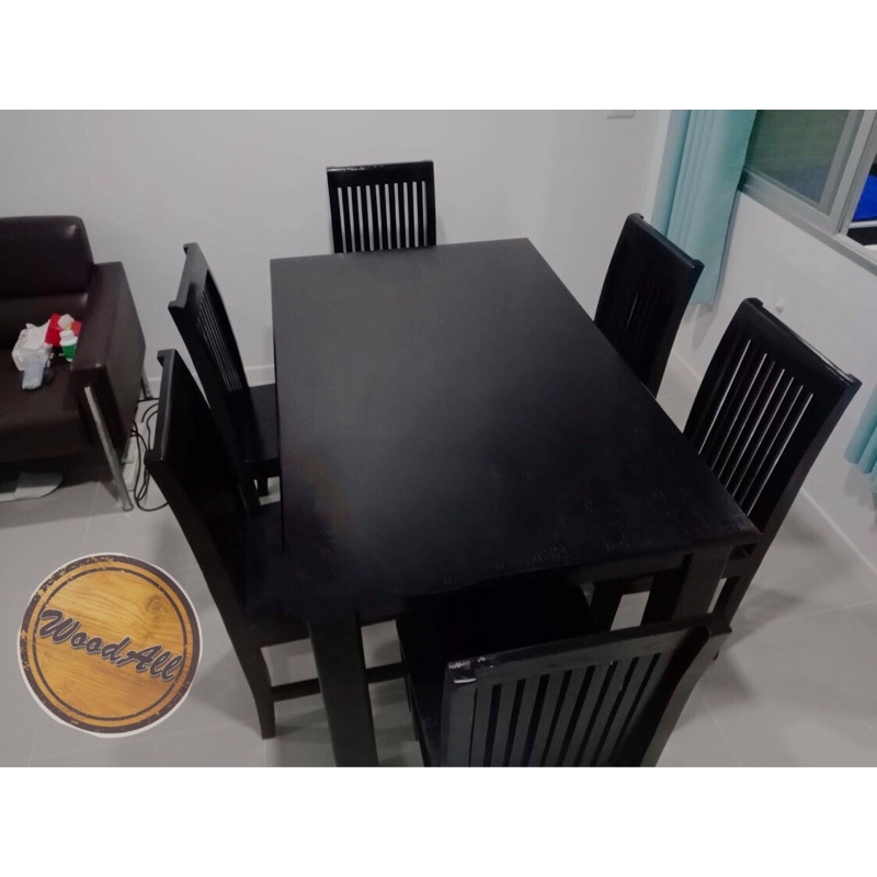 โต๊ะอาหารไม้สักทอง-100-ส่งฟรี-รหัส-t04-ยาว-150-กว้าง-90-สูง-80-cm-พร้อมเก้าอี้-ส่งฟรี-ยกเว้นอีสานและใต้