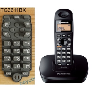 ภาพขนาดย่อของภาพหน้าปกสินค้าปุ่มกดโทรศัพท์บ้านไร้สาย Panasonic KX-TG3611BX, KX-TG3600BX, แท้ มือสอง จากร้าน paycool3511 บน Shopee ภาพที่ 2