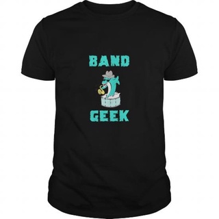 เสื้อยืดผ้าฝ้ายเสื้อยืด พิมพ์ลาย Gildan Band Geek Jazz Dolphin1 DistroL XL  XXL 3XL