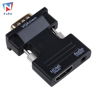 ExhG❤❤❤ อะแดปเตอร์สำหรับแปลงสัญญาณ HDMI เป็น VGA 1 ชิ้น