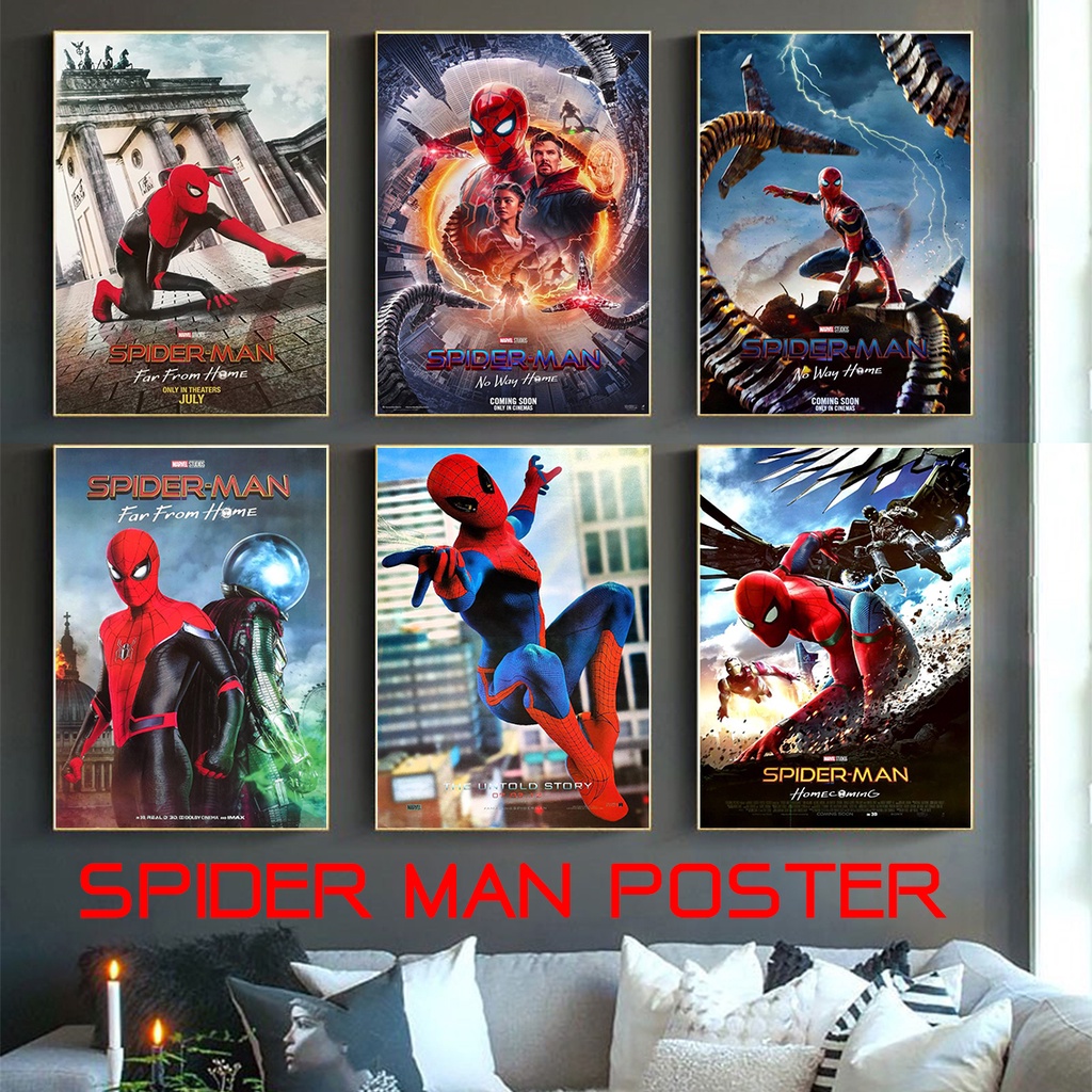 โปสเตอร์-หนัง-movie-spider-man-6แบบ-สไปเดอร์แมน-ไอ้แมงมุม-รูปภาพ-โปสเตอร์ติดผนัง-ภาพติดผนัง-poster