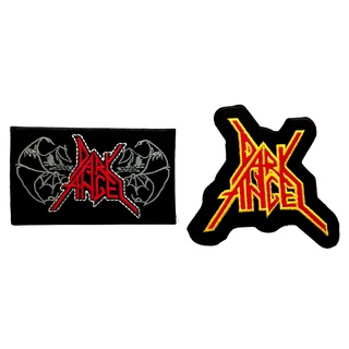 Dark Angel ตัวรีดติดเสื้อ หมวก กระเป๋า แจ๊คเก็ตยีนส์ Hipster Embroidered Iron on Patch  DIY