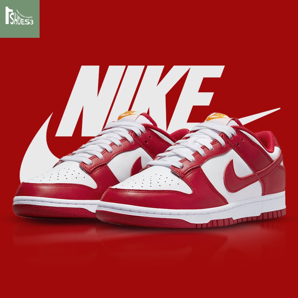 pre-order-nike-dunk-low-gym-red-ผู้ชาย-ของแท้100