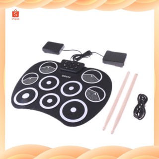 สินค้า [โค้ด PSKKMA30 ลดเพิ่ม 20.-] Drum Pad  At First กลองไฟฟ้า ขนาดใหญ่กระทัดมือ ฟังก์ชันและขนาดใหญ่กว่า