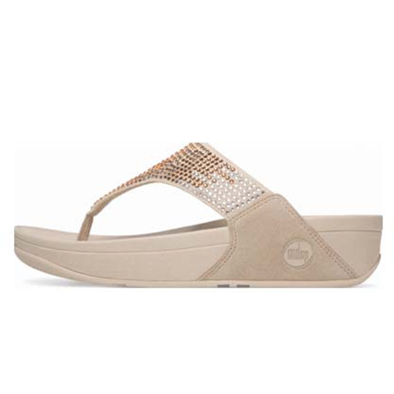 fitflop-รองเท้าสุขภาพผู้หญิง-รุ่น-lottie-glitzy-toe-thongs-r24-pewter-khaki