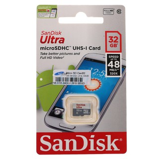 สินค้า Sandisk MicroSD Ultra Class 10 80MB/S ประกันศูนย์Synnex